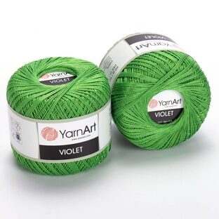 Пряжа YarnArt Violet 100% мерсеризованный хлопок 50 гр. 282 м.